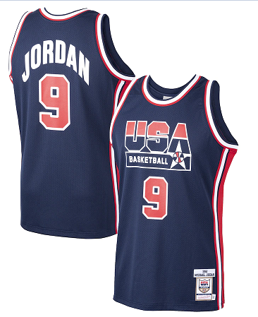 2020 Men Chicago Bulls9 Jordan blue USA NBA Jersey Print->los angeles clippers->NBA Jersey